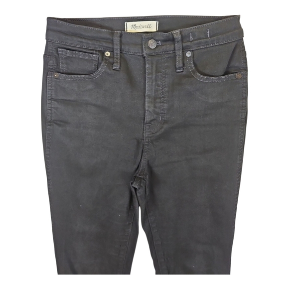 Madewell Jean Black 10" High-Rise Skinny Stretch Denim Size 28 - Picture 5 of 13